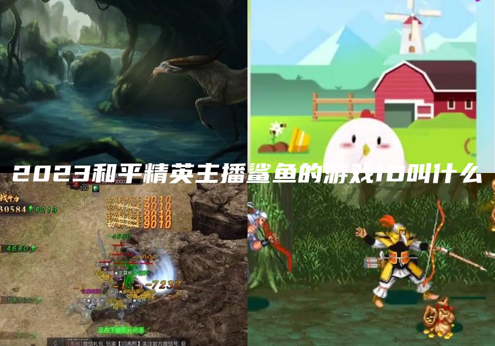 2023和平精英主播鲨鱼的游戏ID叫什么