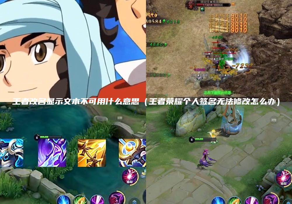 王者改名显示文本不可用什么意思（王者荣耀个人签名无法修改怎么办）