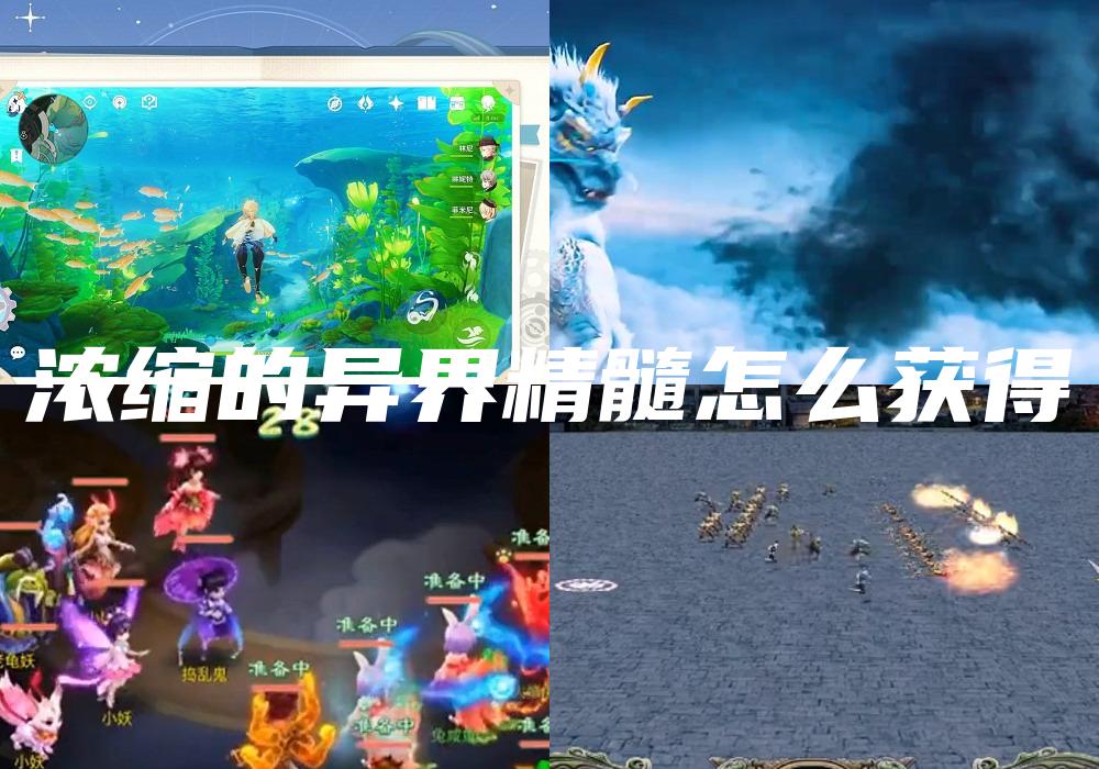 浓缩的异界精髓怎么获得