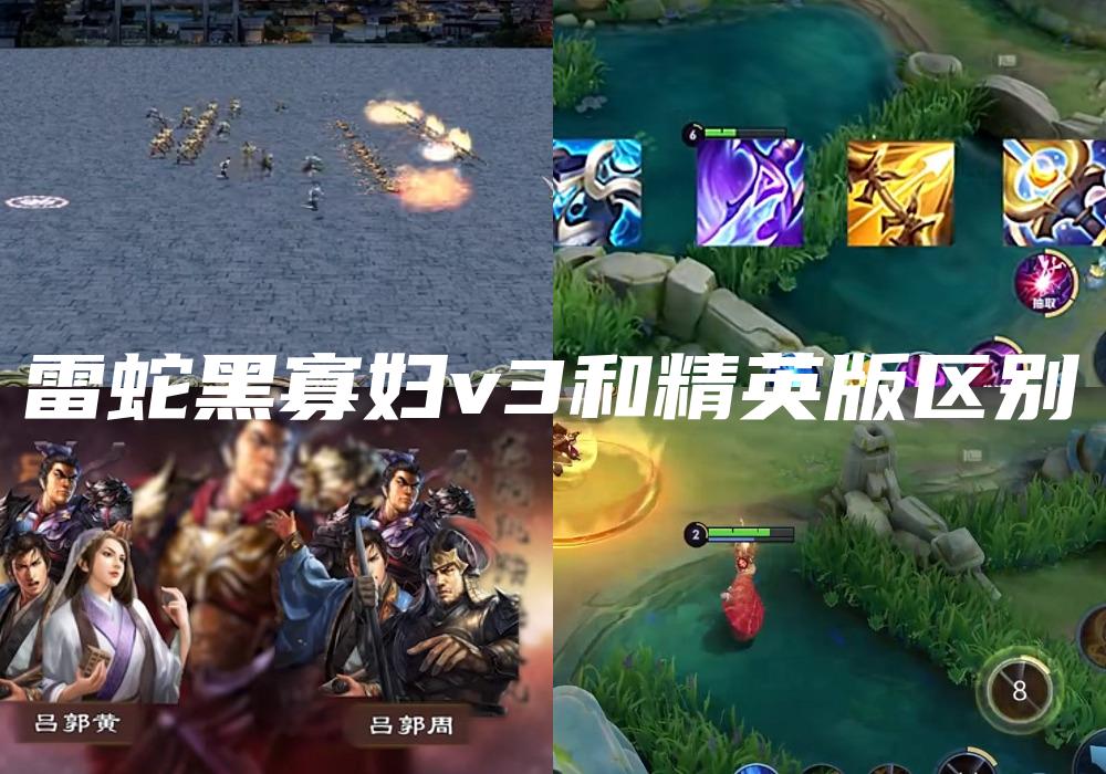 雷蛇黑寡妇v3和精英版区别