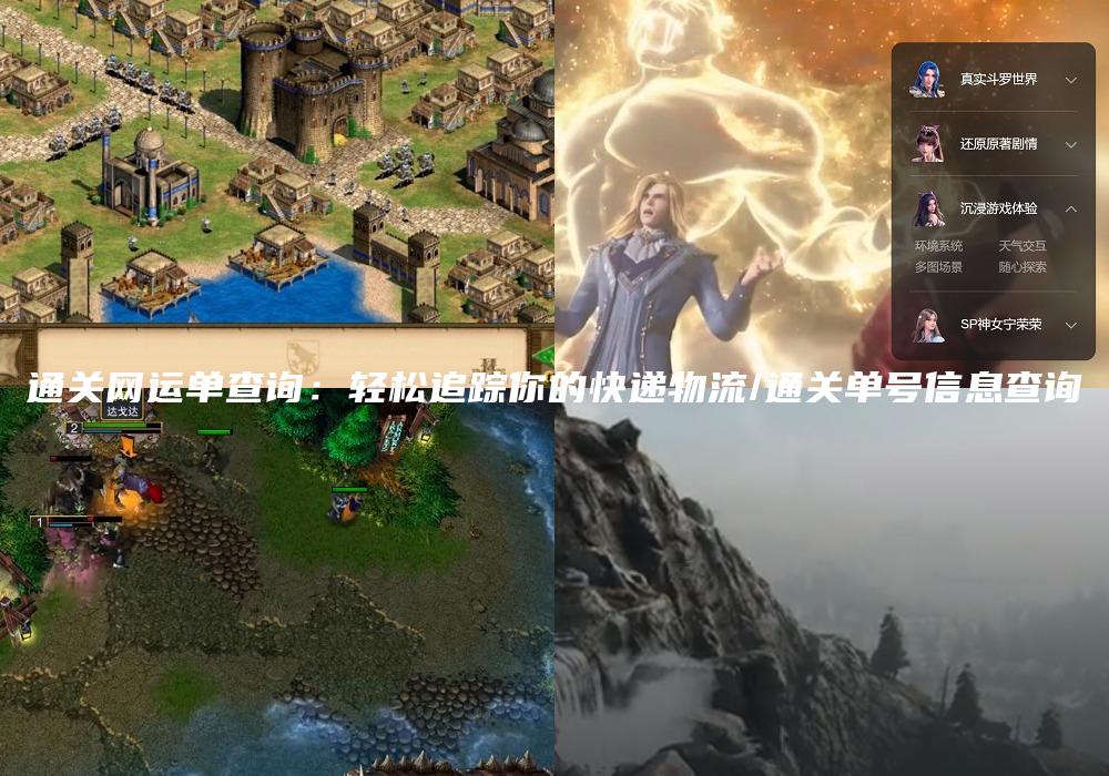 通关网运单查询：轻松追踪你的快递物流/通关单号信息查询